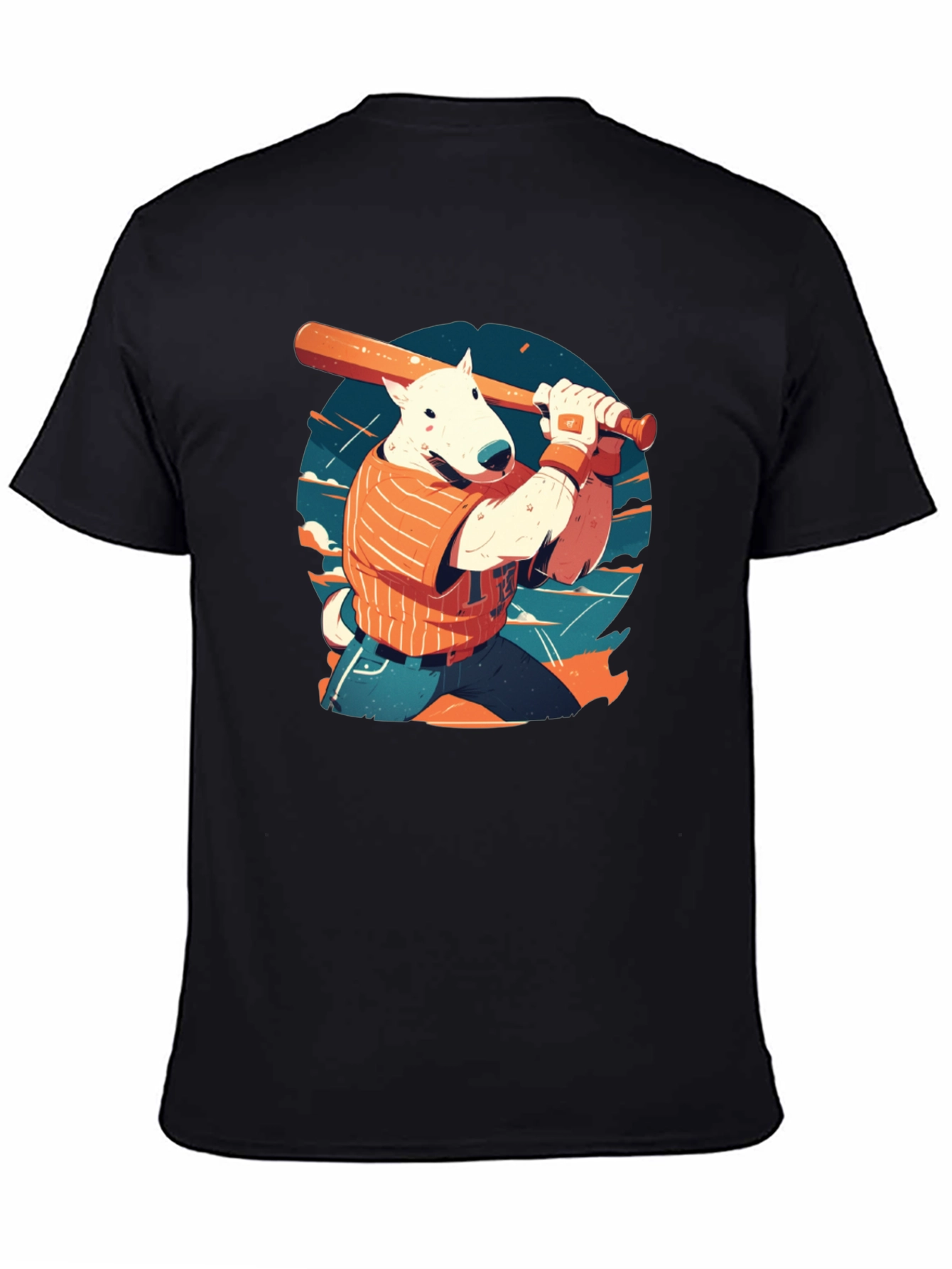 Baseball Dog Graphic Tee