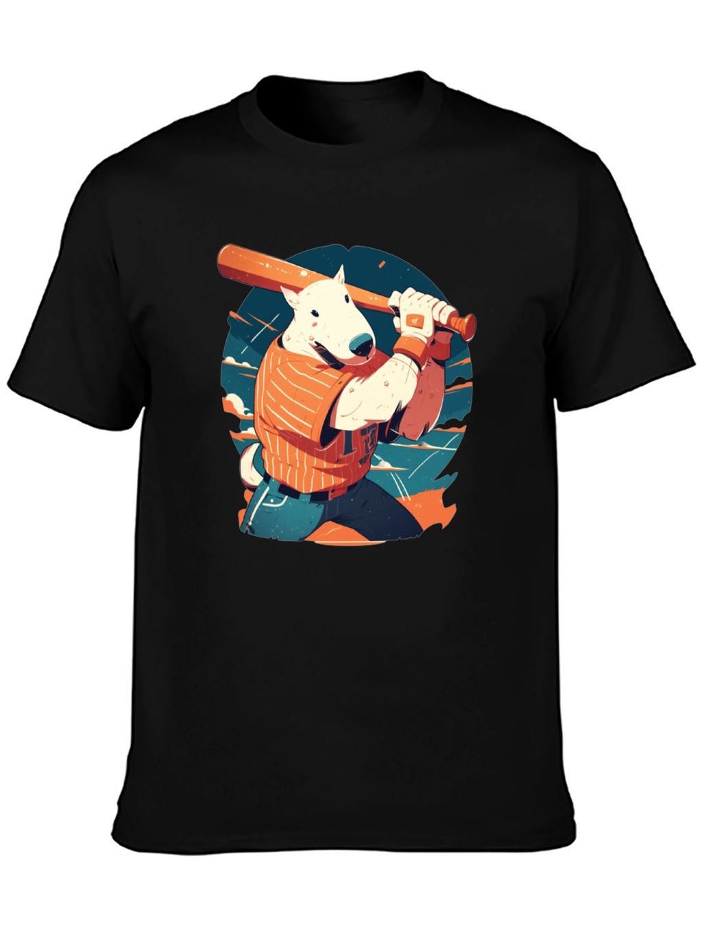 Baseball Dog Graphic Tee