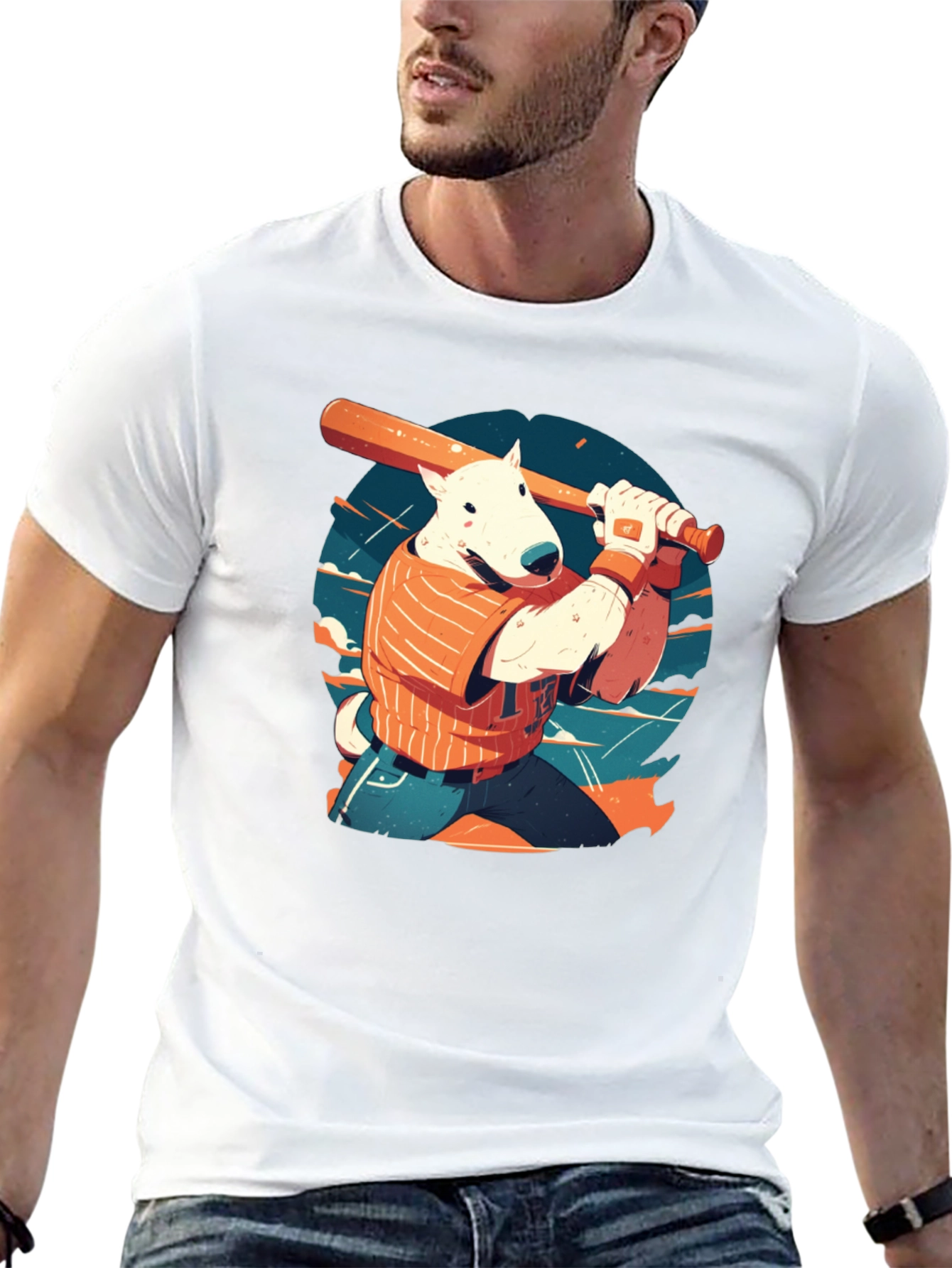 Baseball Dog Graphic Tee