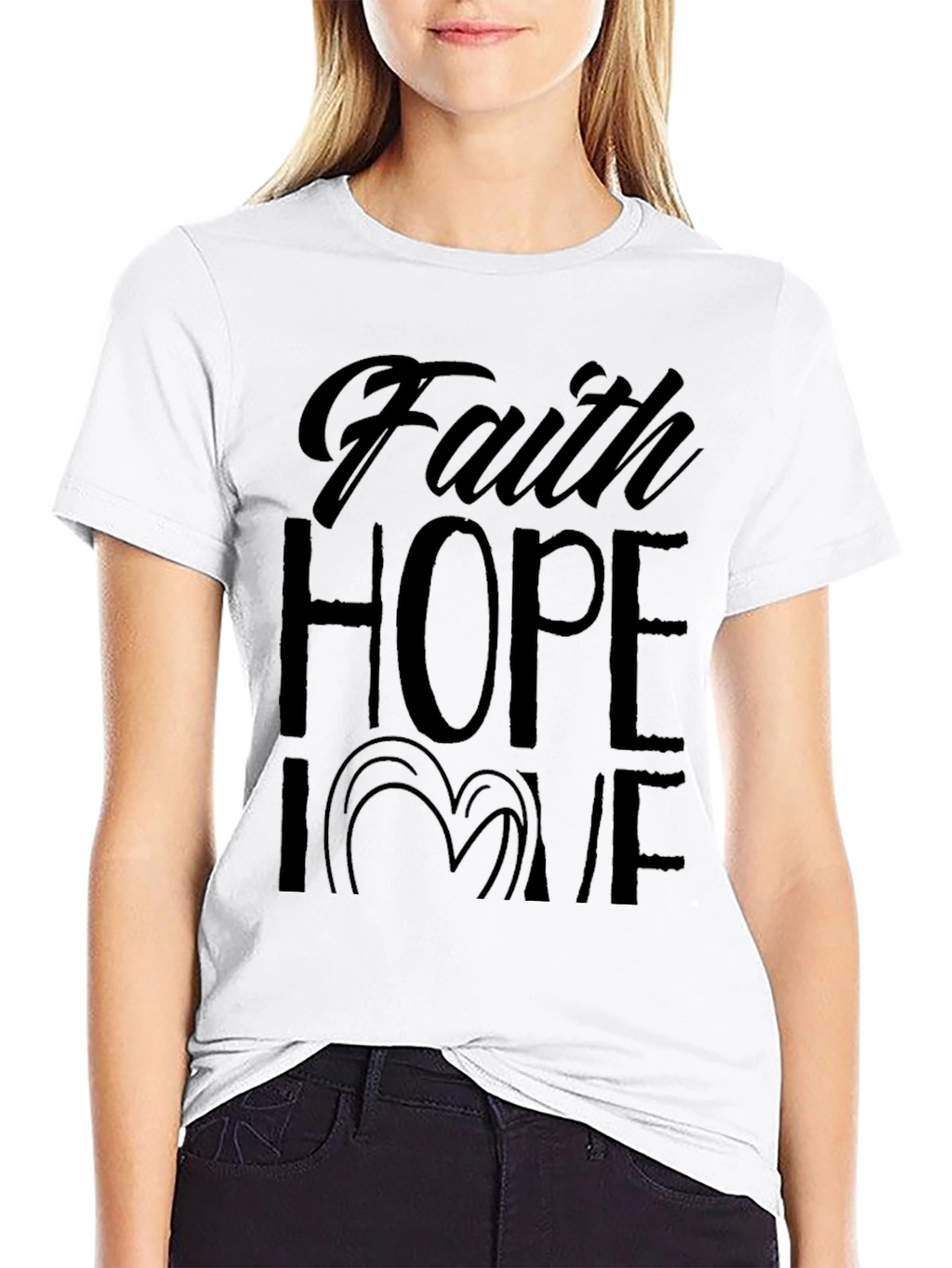 Faith Hope Love Graphic Tee